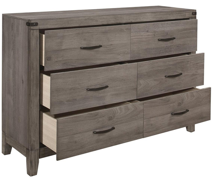 Homelegance Woodrow 6 Drawer Dresser in Gray 2042-5 - Home Discount Furniture - NJ-linden