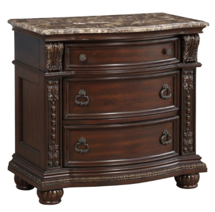 Homelegance Cavalier Nightstand in Dark Cherry 1757-4 - Home Discount Furniture - NJ-linden