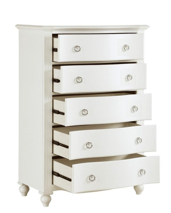 Homelegance Meghan 5 Drawer Chest in White 2058WH-9 - Home Discount Furniture - NJ-linden