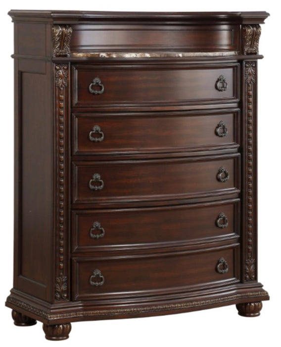 Homelegance Cavalier Chest in Dark Cherry 1757-9 - Home Discount Furniture - NJ-linden