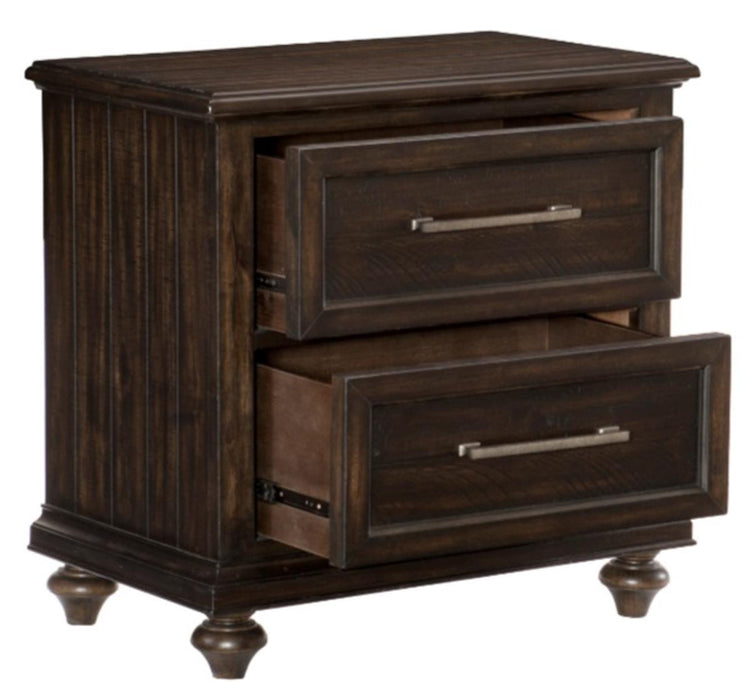 Homelegance Cardona Nightstand in Driftwood Charcoal 1689-4 - Home Discount Furniture - NJ-linden