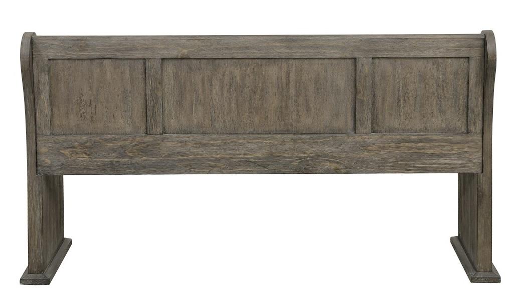 Homelegance Toulon Bench with Curved Arms in Dark Pewter 5438-14A - Home Discount Furniture - NJ-linden