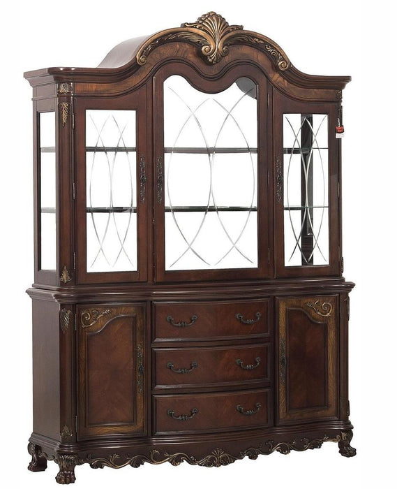 Homelegance Deryn Park Buffet and Hutch in Dark Cherry 2243-50* - Home Discount Furniture - NJ-linden