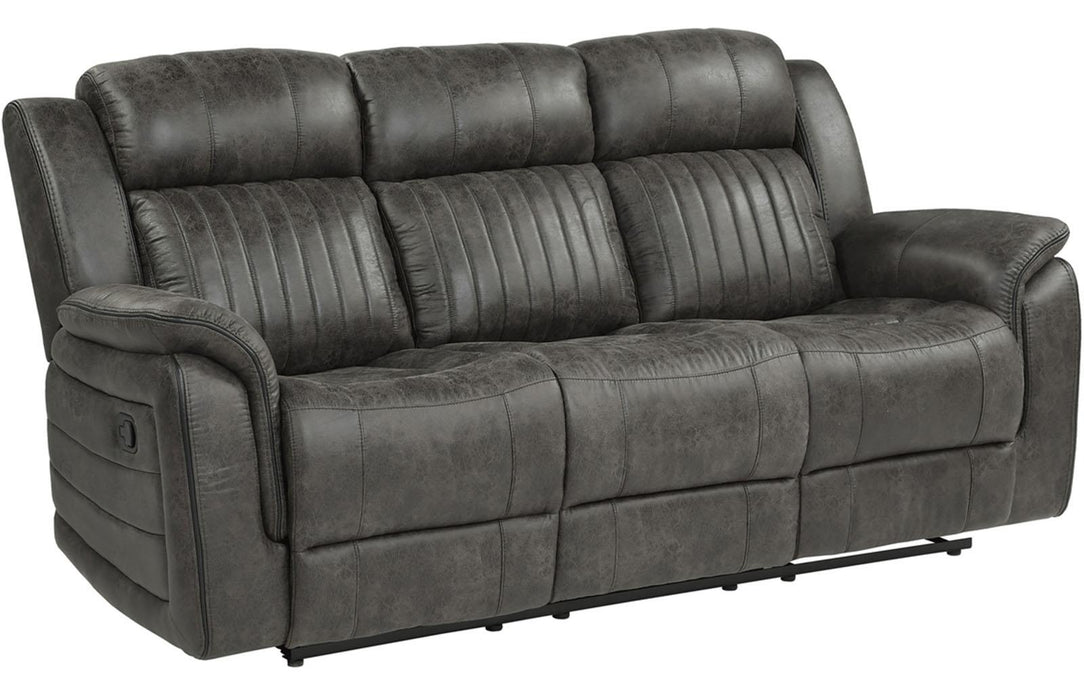 Homelegance Furniture Centeroak Double Reclining Sofa in Gray 9479BRG-3 - Home Discount Furniture - NJ-linden