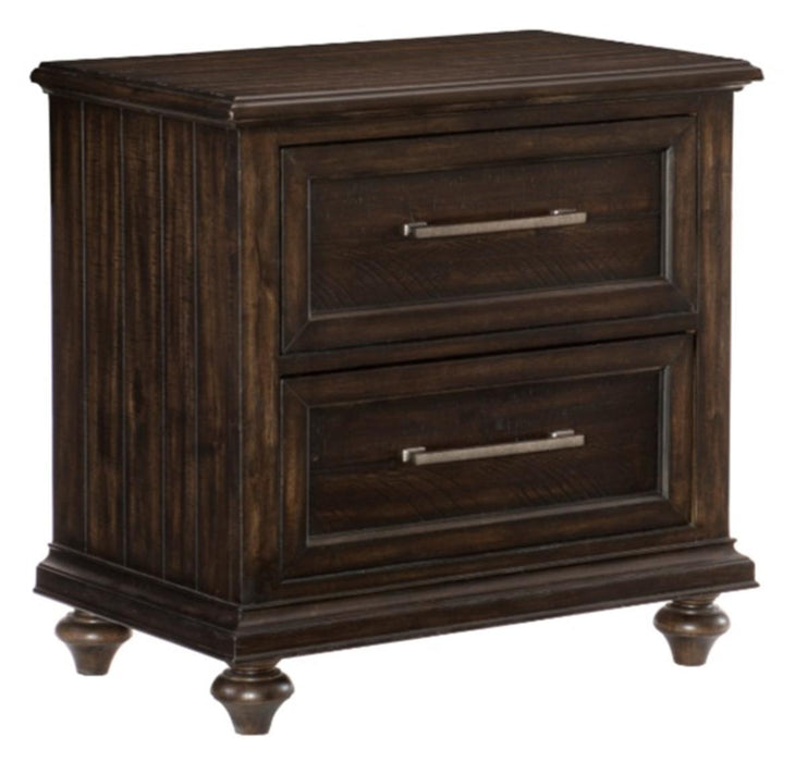 Homelegance Cardona Nightstand in Driftwood Charcoal 1689-4 - Home Discount Furniture - NJ-linden