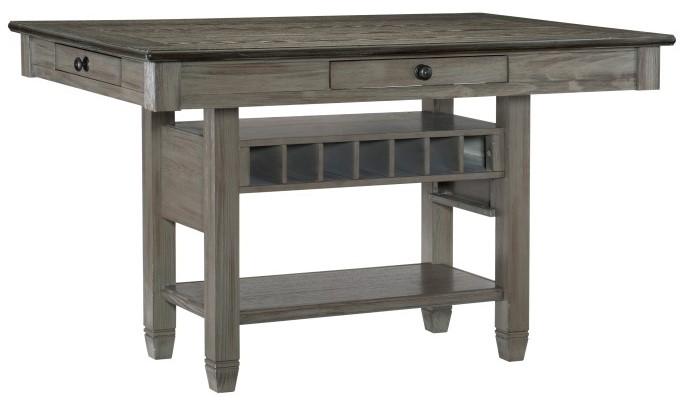 Homelegance Granby Counter Height Dining Table in Coffee and Antique Gray 5627GY-36* - Home Discount Furniture - NJ-linden