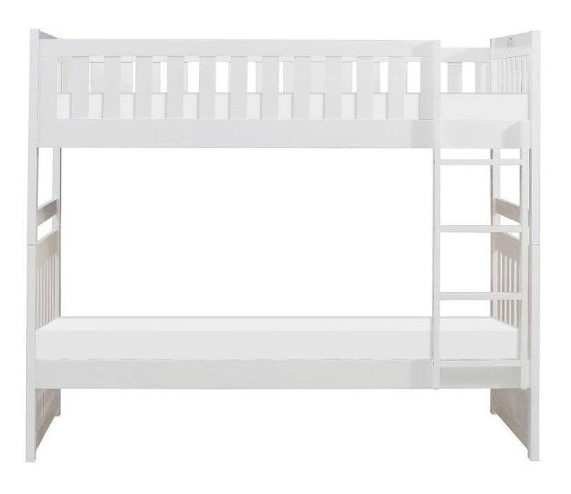 Homelegance Galen Twin/Twin Bunk Bed in White B2053W-1* - Home Discount Furniture - NJ-linden