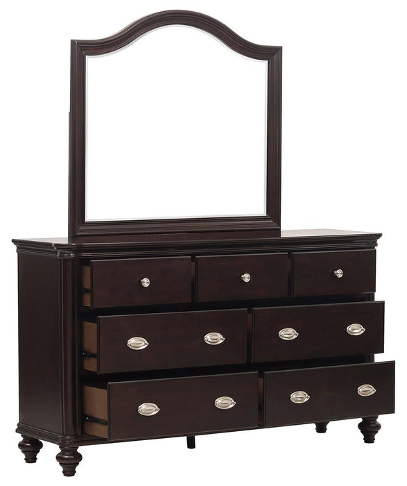 Homelegance Marston 7 Drawer Dresser in Dark Cherry 2615DC-5 - Home Discount Furniture - NJ-linden