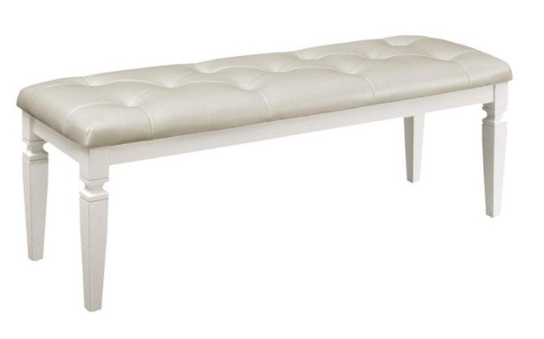 Homelegance Allura Bed Bench in White 1916W-FBH - Home Discount Furniture - NJ-linden