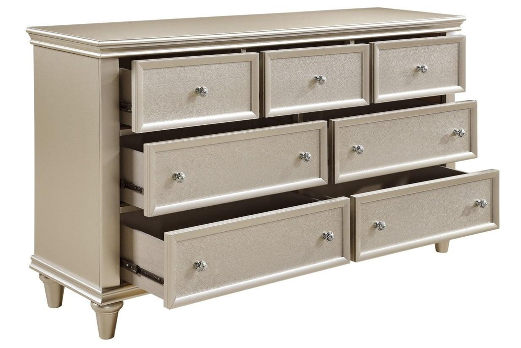 Homelegance Celandine 7 Drawer Dresser in Silver 1928-5 - Home Discount Furniture - NJ-linden