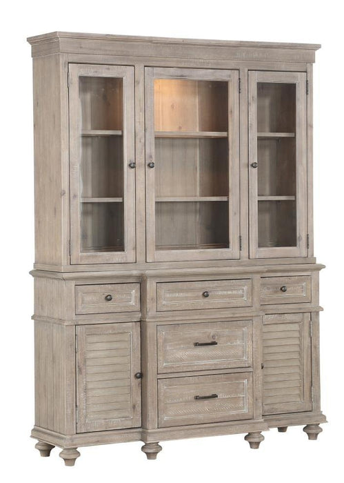 Homelegance Cardano Buffet & Hutch in Light Brown 1689BR-50* - Home Discount Furniture - NJ-linden