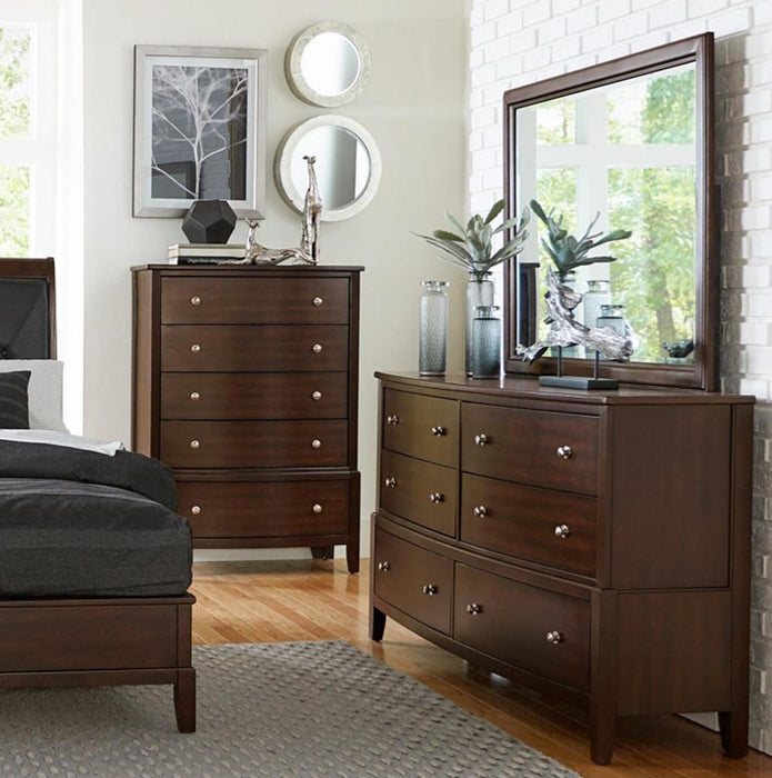 Homelegance Cotterill 5 Drawer Chest in Cherry 1730-9 - Home Discount Furniture - NJ-linden