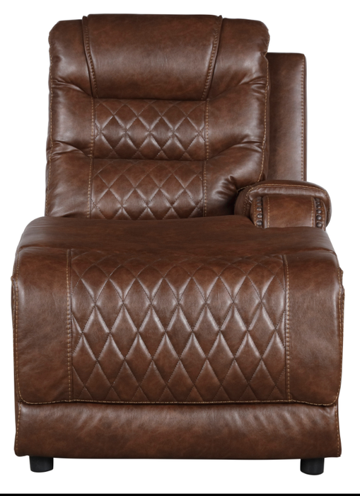 Homelegance Furniture Putnam Power Right Side Reclining Chaise with USB Port in Brown 9405BR-RCPW - Home Discount Furniture - NJ-linden