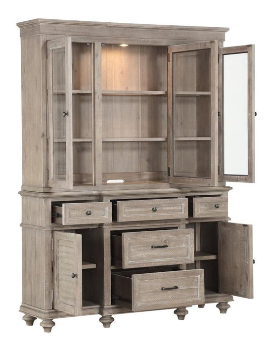 Homelegance Cardano Buffet & Hutch in Light Brown 1689BR-50* - Home Discount Furniture - NJ-linden