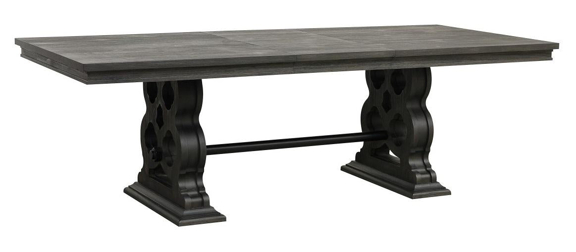 Homelegance Arasina Dining Table in Dark Pewter 5559N-96* - Home Discount Furniture - NJ-linden