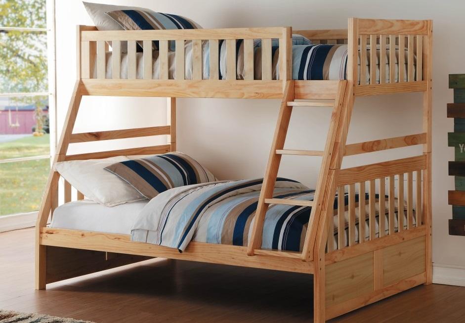 Homelegance Bartly Twin/Full Bunk Bed in Natural B2043TF-1* - Home Discount Furniture - NJ-linden