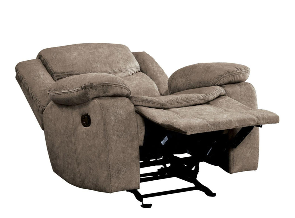 Homelegance Furniture Bastrop Glider Reclining Chair in Brown 8230FBR-1 - Home Discount Furniture - NJ-linden