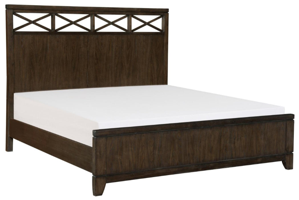 Homelegance Griggs King Panel Bed in Dark Brown 1669K-1EK* - Home Discount Furniture - NJ-linden