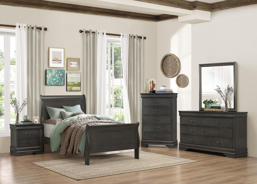 Homelegance Mayville Full Sleigh Bed in Gray 2147FSG-1 - Home Discount Furniture - NJ-linden