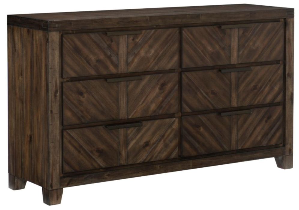 Homelegance Parnell Dresser in Rustic Cherry 1648-5 - Home Discount Furniture - NJ-linden