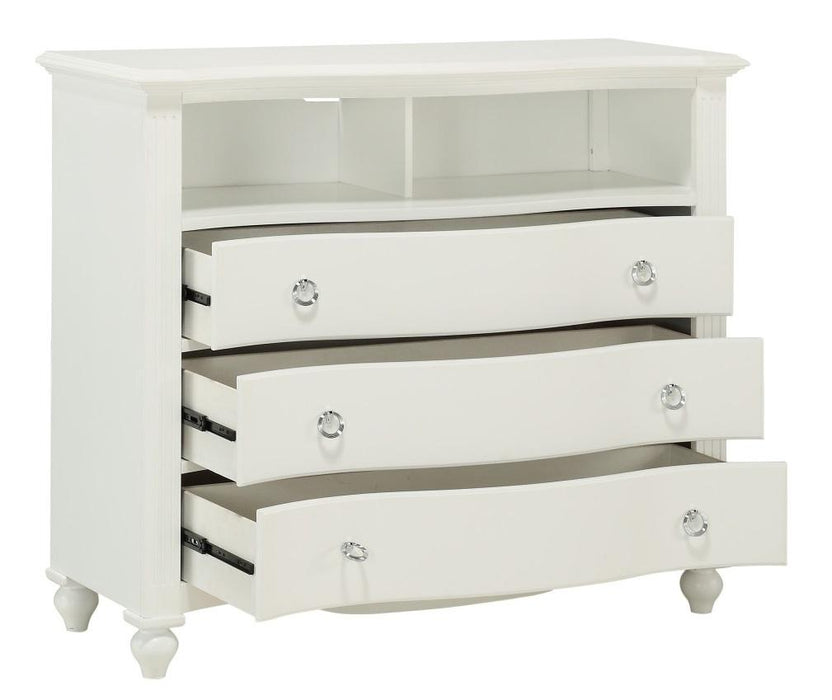 Homelegance Meghan 3 Drawer Media Chest in White 2058WH-11 - Home Discount Furniture - NJ-linden