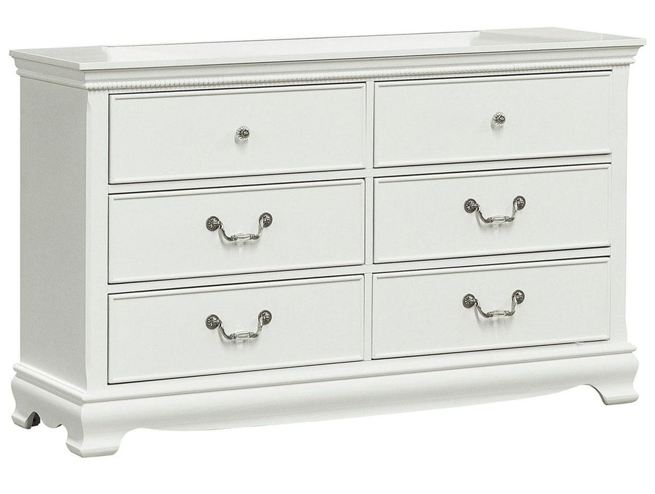 Homelegance Lucida 6 Drawer Dresser in White 2039W-5 - Home Discount Furniture - NJ-linden