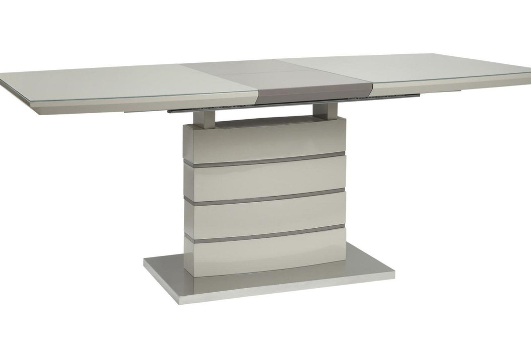 Homelegance Glissand Dining Table in White & Gray 5599-71* - Home Discount Furniture - NJ-linden