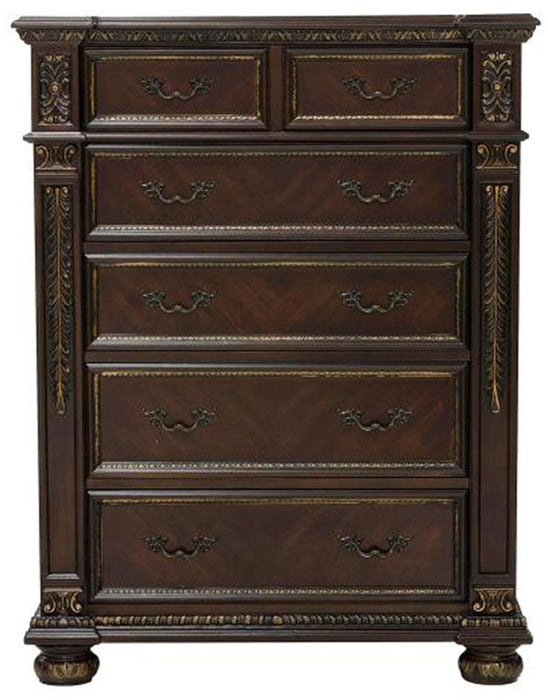 Homelegance Catalonia 5 Drawer Chest in Cherry 1824-9 - Home Discount Furniture - NJ-linden