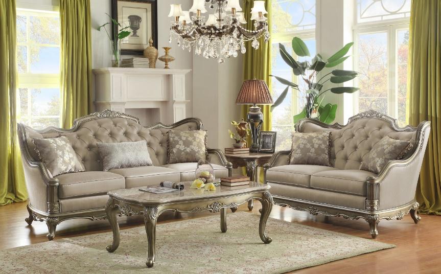 Homelegance Furniture Florentina Loveseat in Taupe 8412-2 - Home Discount Furniture - NJ-linden