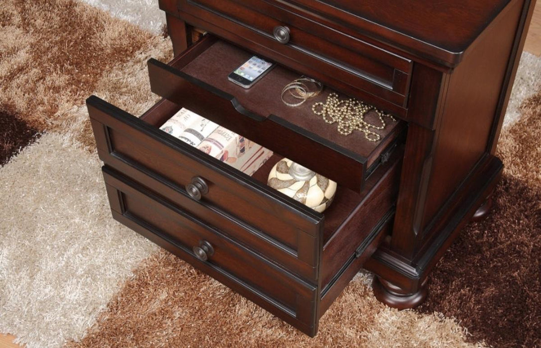 Homelegance Cumberland Nightstand in Brown Cherry 2159-4 - Home Discount Furniture - NJ-linden