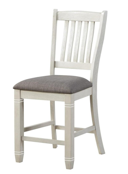 Homelegance Granby Counter Height Chair in White & Brown (Set of 2) - Home Discount Furniture - NJ-linden