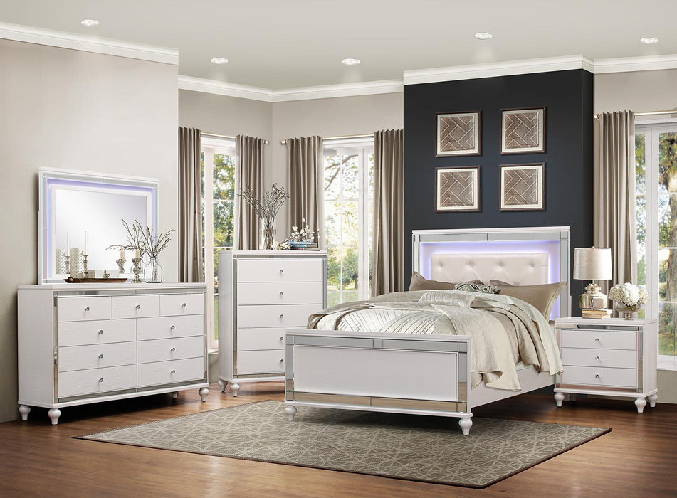 Homelegance Alonza 5 Drawer Chest in White 1845-9 - Home Discount Furniture - NJ-linden