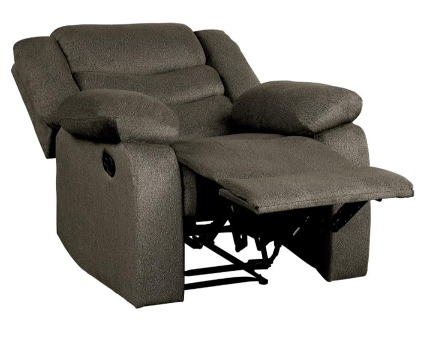 Homelegance Furniture Discus Double Reclining Chair in Brown 9526BR-1 - Home Discount Furniture - NJ-linden