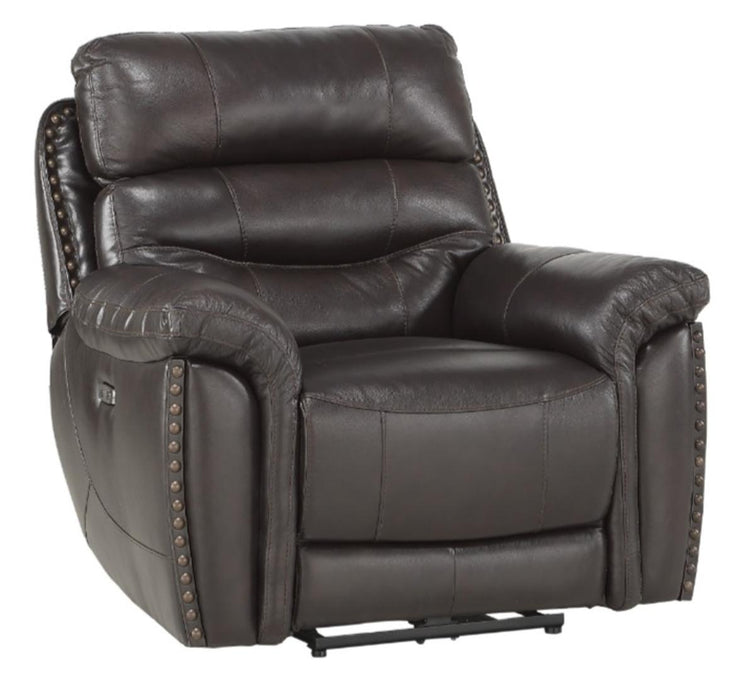 Homelegance Furniture Lance Power Reclining Chair with Power Headrest and USB Port in Brown 9527BRW-1PWH - Home Discount Furniture - NJ-linden