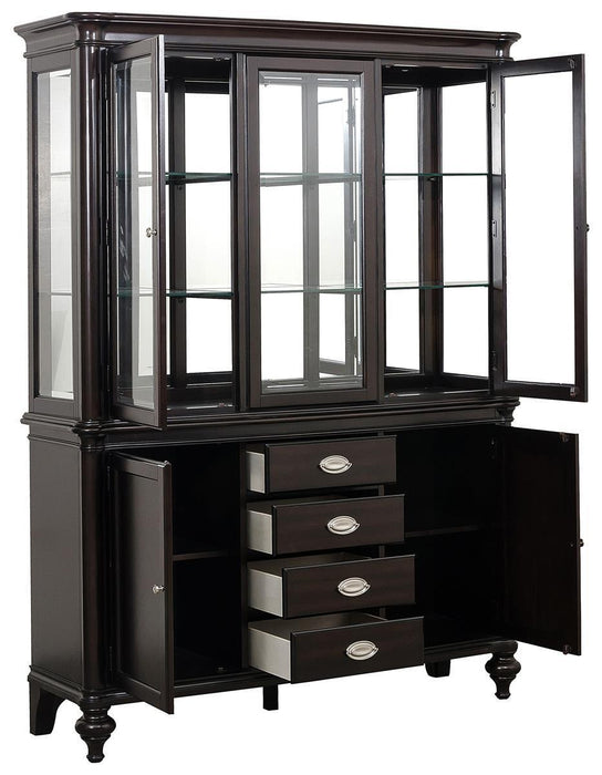 Homelegance Marston Buffet with Hutch in Dark Cherry 2615DC-50-55 - Home Discount Furniture - NJ-linden