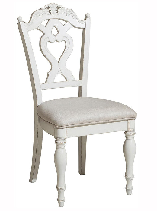 Homelegance Cinderella Chair in Antique White with Grey Rub-Through 1386NW-11C - Home Discount Furniture - NJ-linden