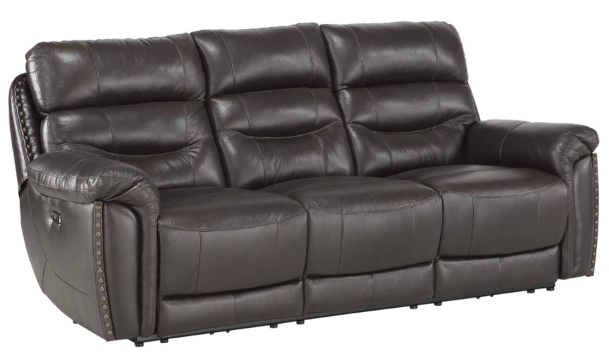 Homelegance Furniture Lance Power Double Reclining Sofa with Power Headrests in Brown 9527BRW-3PWH - Home Discount Furniture - NJ-linden