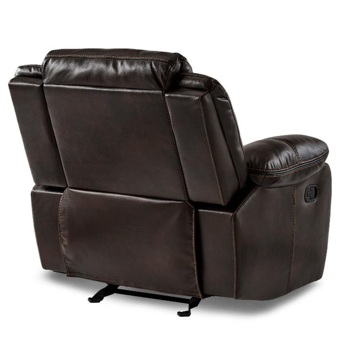 Homelegance Furniture Bastrop Glider Reclining Chair in Brown 8230BRW-1 - Home Discount Furniture - NJ-linden