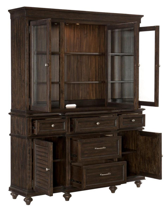 Homelegance Cardano Buffet & Hutch in Charcoal 1689-50* - Home Discount Furniture - NJ-linden