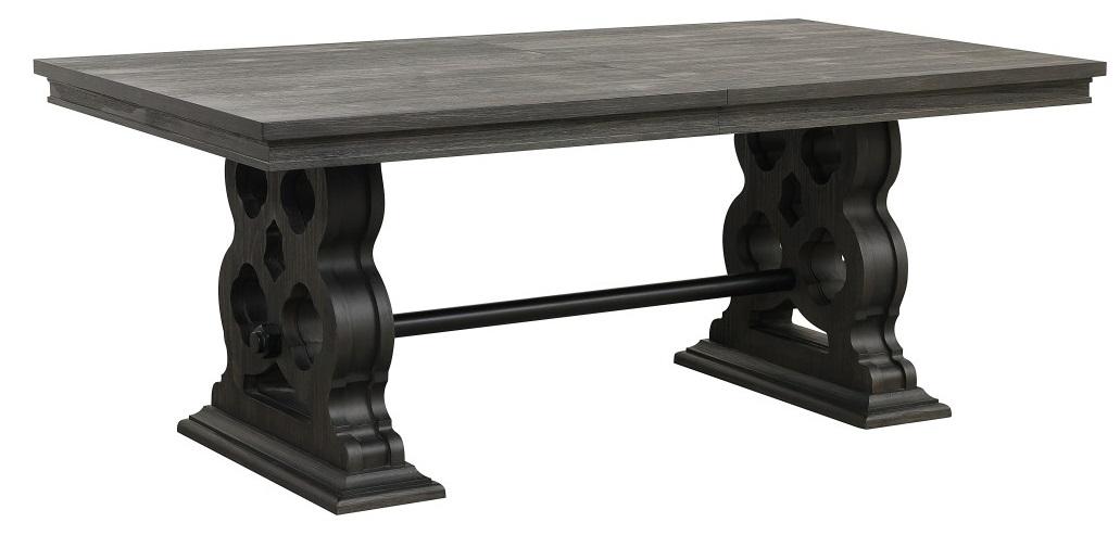 Homelegance Arasina Dining Table in Dark Pewter 5559N-96* - Home Discount Furniture - NJ-linden