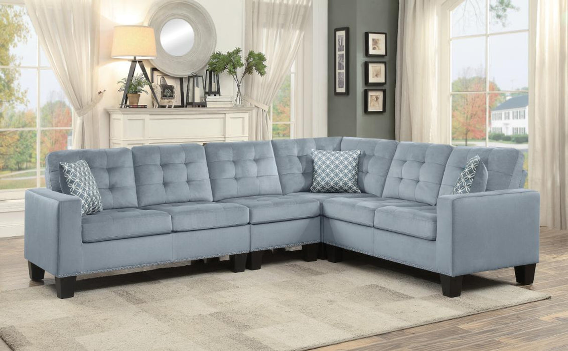 Homelegance Furniture Lantana 2-Piece Reversible Sectional in Gray 9957GY*SC - Home Discount Furniture - NJ-linden