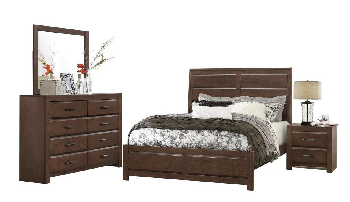 Homelegance Furniture Erwan 2 Drawer Nightstand in Dark Walnut 1961-4 - Home Discount Furniture - NJ-linden