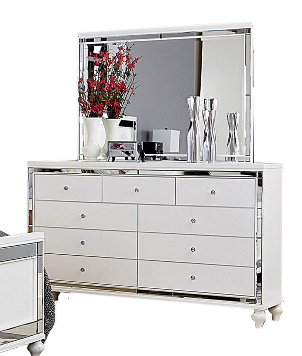 Homelegance Alonza 9 Drawer Dresser in White 1845-5 - Home Discount Furniture - NJ-linden