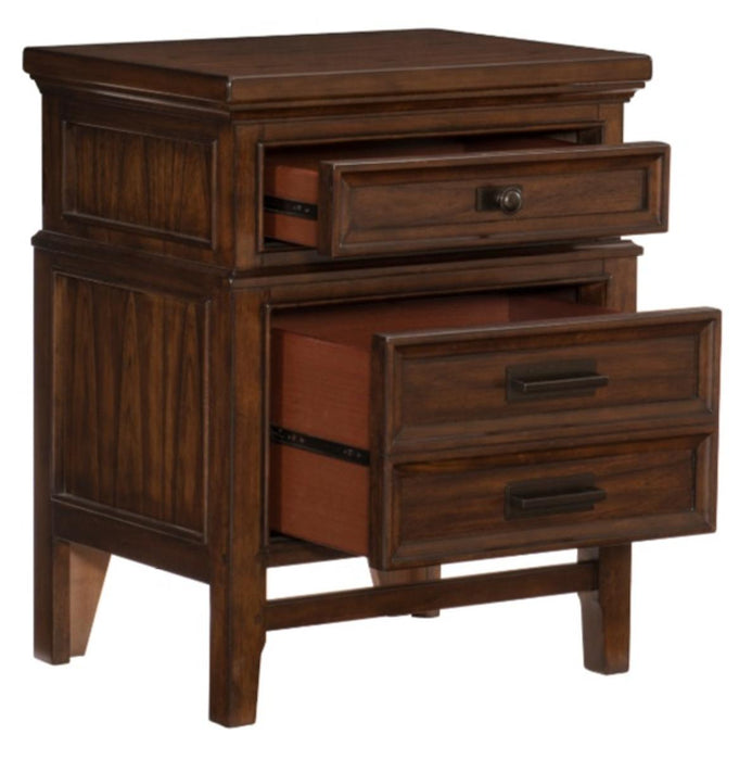 Homelegance Frazier Nightstand in Dark Cherry 1649-4 - Home Discount Furniture - NJ-linden