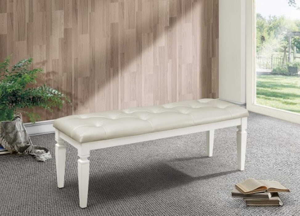 Homelegance Allura Bed Bench in White 1916W-FBH - Home Discount Furniture - NJ-linden