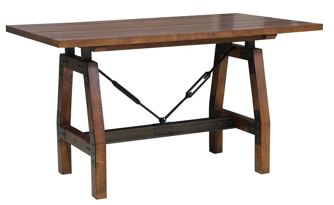 Homelegance Holverson Counter Height Table in Rustic Brown 1715-36 - Home Discount Furniture - NJ-linden