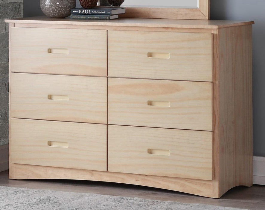 Homelegance Bartly 6 Drawer Dresser in Natural B2043-5 - Home Discount Furniture - NJ-linden