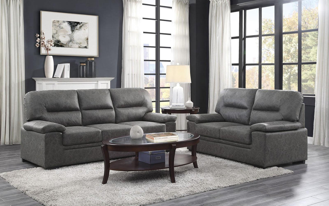 Homelegance Furniture Michigan Loveseat in Dark Gray 9407DG-2 - Home Discount Furniture - NJ-linden