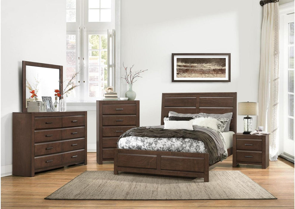 Homelegance Furniture Erwan 2 Drawer Nightstand in Dark Walnut 1961-4 - Home Discount Furniture - NJ-linden