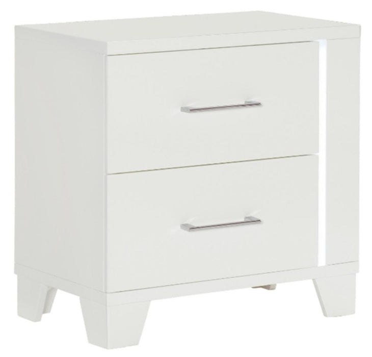 Homelegance Kerren Nightstand in White 1678W-4 - Home Discount Furniture - NJ-linden